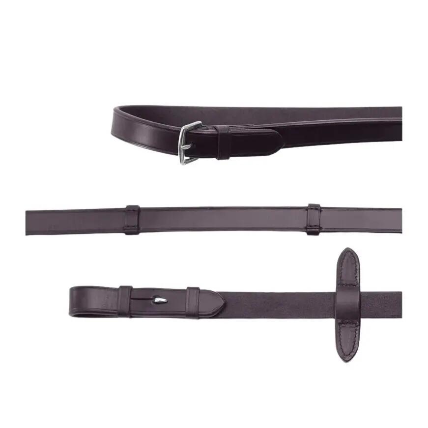 Rênes pour cheval cuir avec grip Premier Equine Matteo 4/5