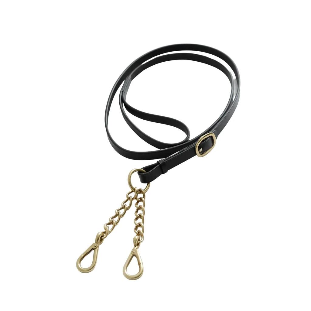 Leather presentation reeds with chains Premier Equine