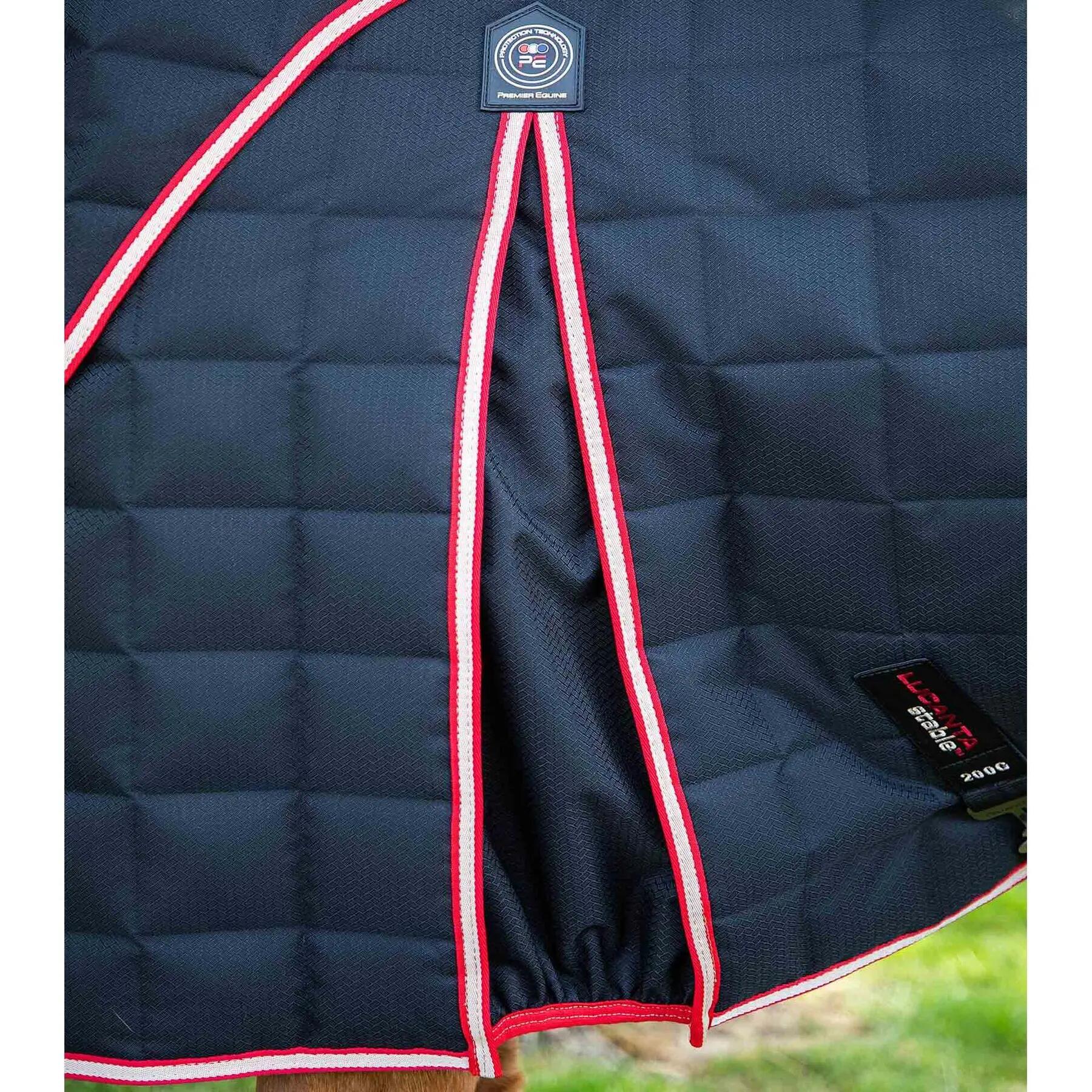 Paardendeken met halsbedekking Premier Equine Lucanta 200g 4/5