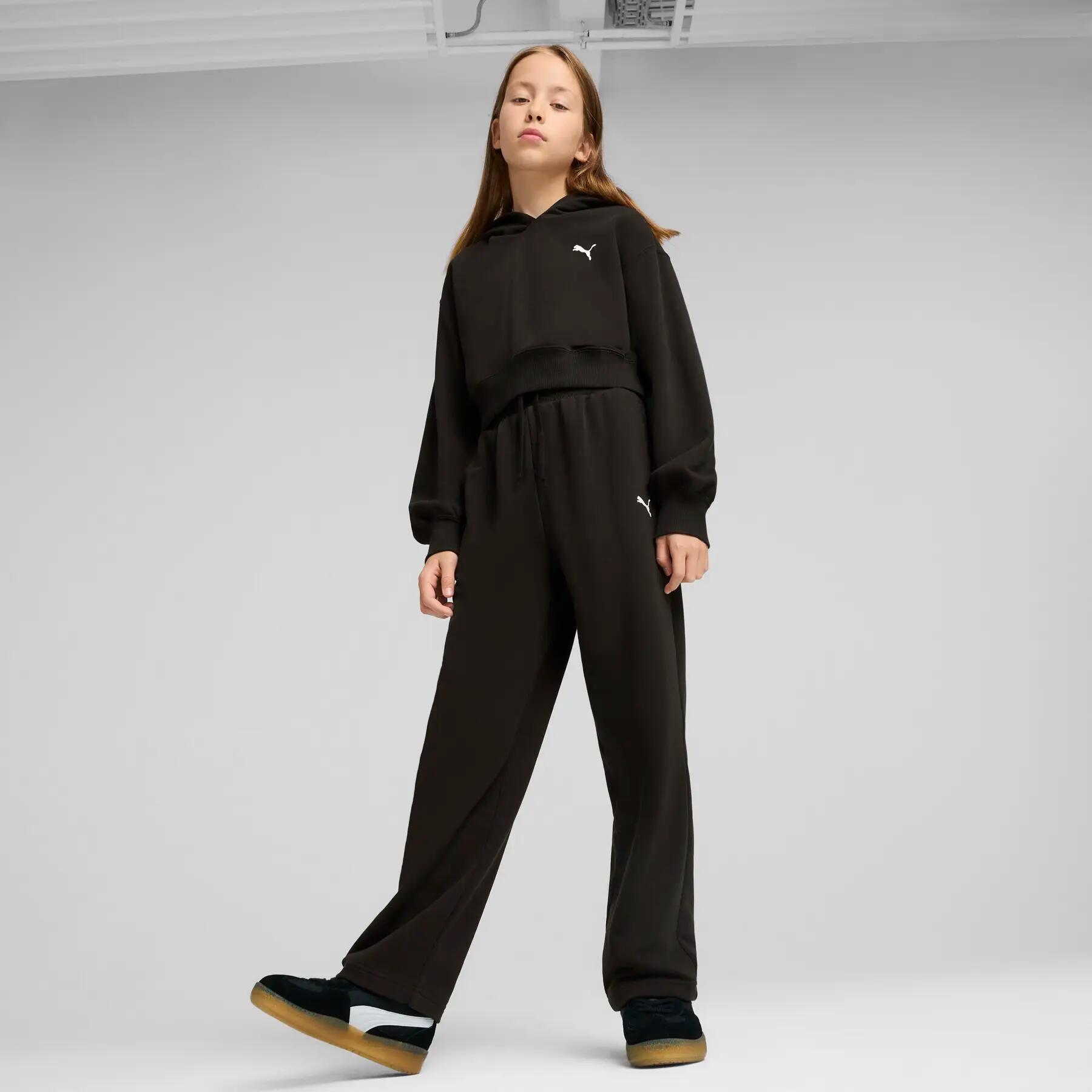 Mädchen Sweatpants mit weitem Bein Puma Essentials Relaxed 2/5