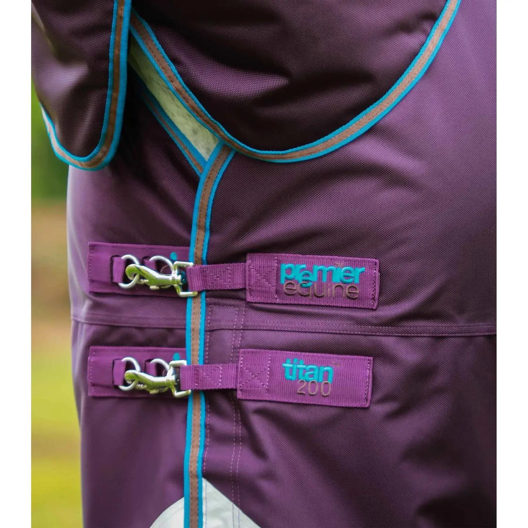 Manta de exterior para caballos con cubrecuello Premier Equine Titan 20 3/4