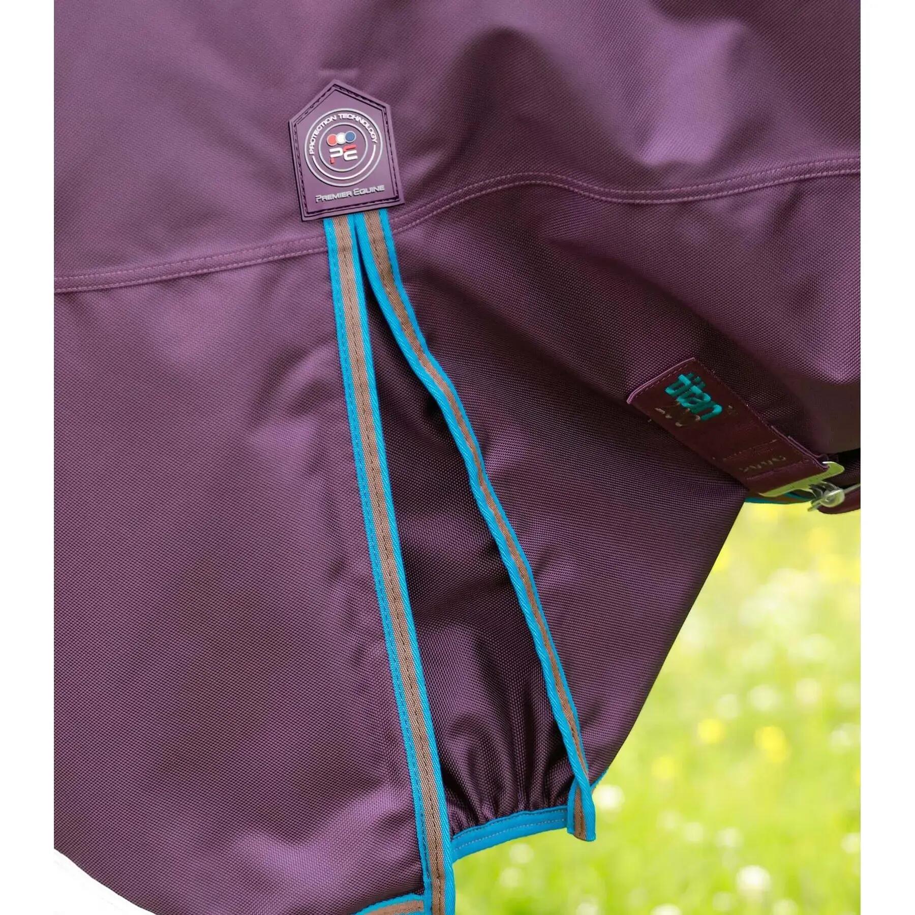 Manta de exterior para caballos con cubrecuello Premier Equine Titan 20 4/4