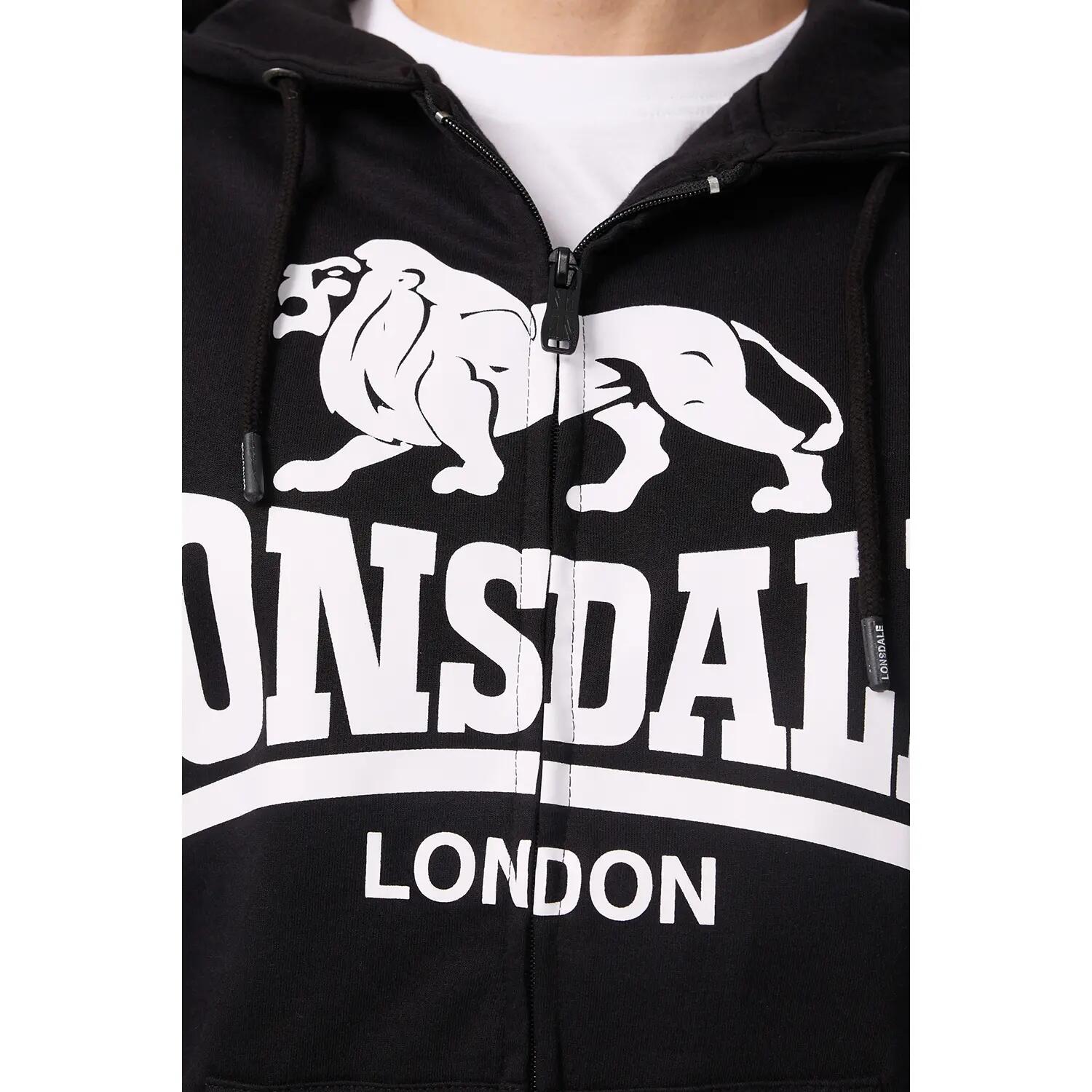 Felpa con cappuccio e zip Lonsdale Krafty 4/5