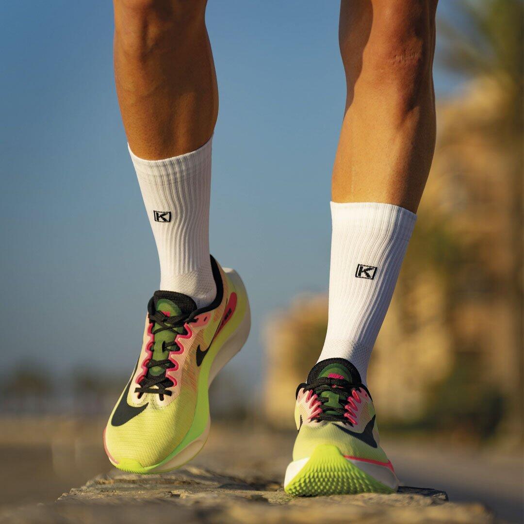 KAMUABU Calcetines Running Elite White 2/4