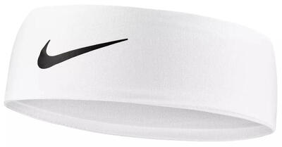 Fascia per capelli Nike Fury 3.0 Bianco-nero Bianco