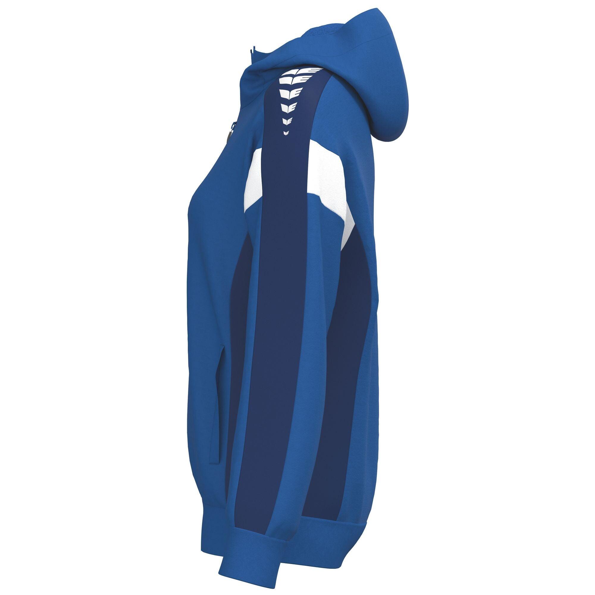 Giacca da allenamento Erima Celebrate 125 con cappuccio blu 2/3