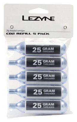Set mit 5 co2-Kartuschen Lezyne 25 g