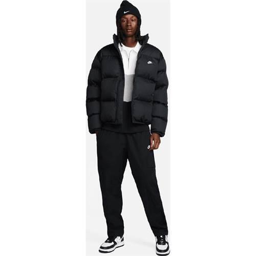 Sportswear Club Puffer Jacket Black White 3/5