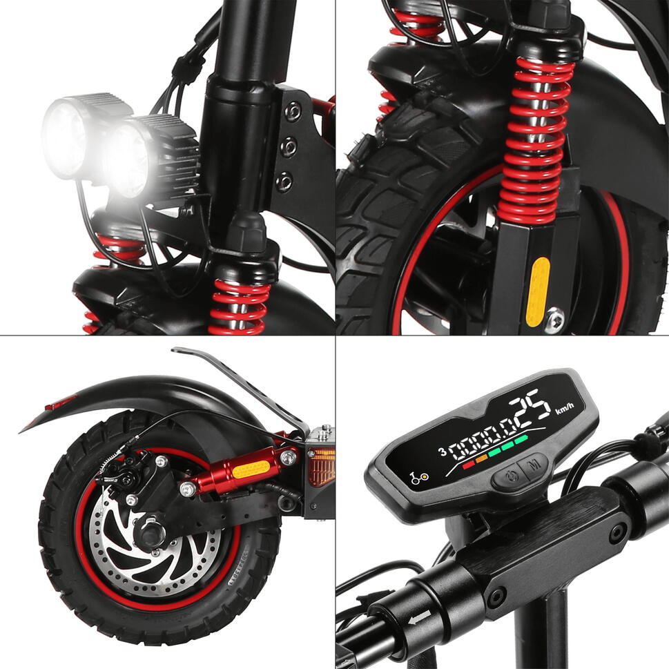 Trottinette électrique 350 W – 40 Km D'autonomie, 25 Km/h, Suspensions Et App