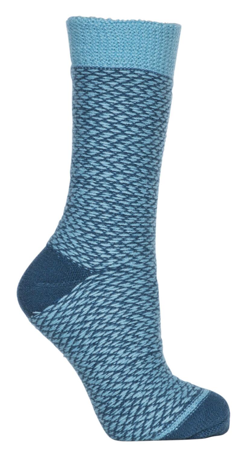 Chaussettes laine-mix, doublure éponge épaisse, rayures nordiques 2/2