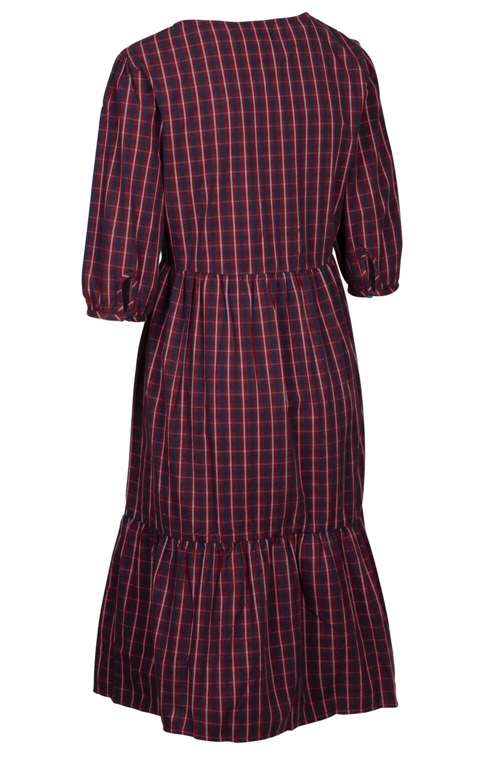 Trespass Helen - casual damesjurk met donkere kersenruit, 3/4 mouw 2/2