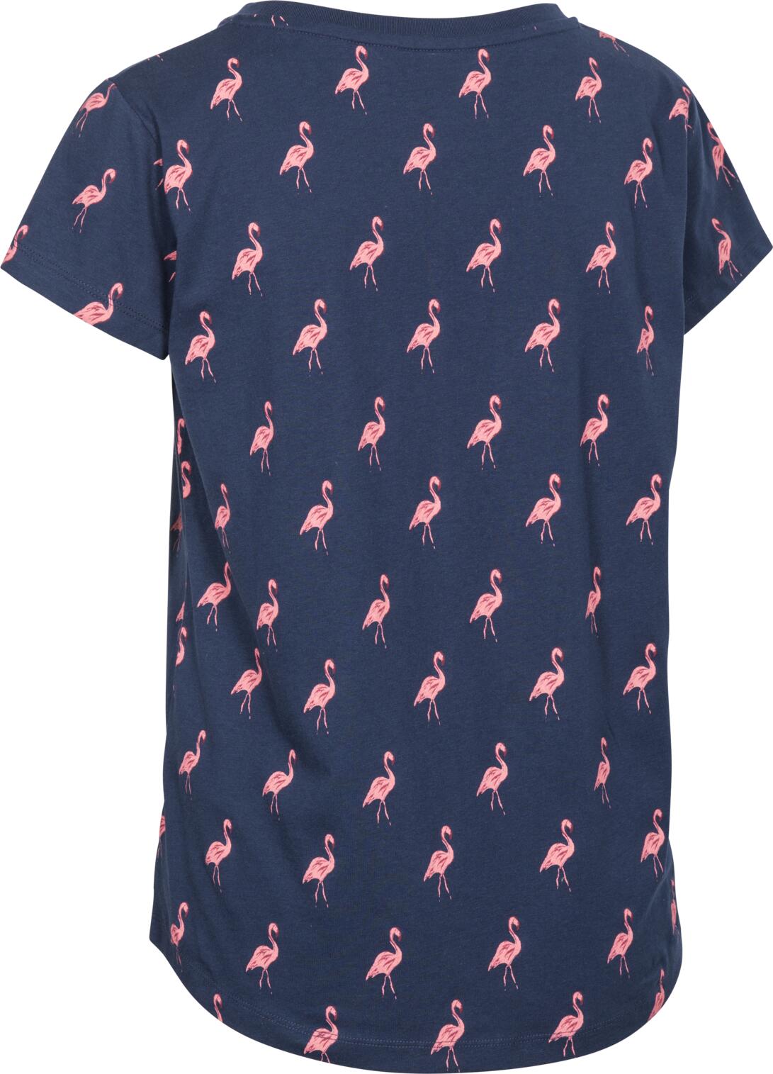 Trespass Carolyn dames T-shirt - marine met flamingo all-over print 2/2