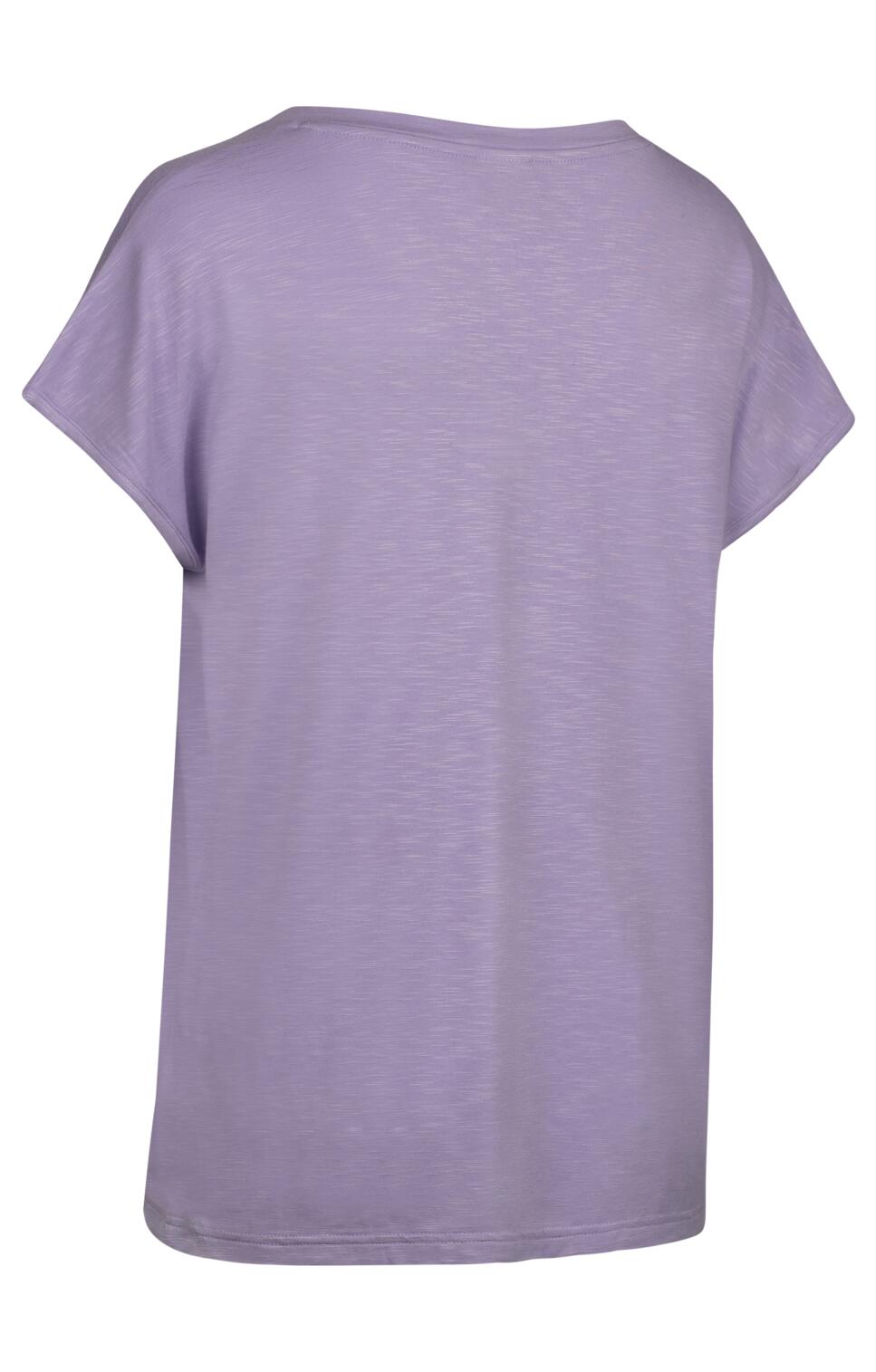 2058 Damen T-Shirt relaxed fit aus Slubstoff mit V-Ausschnitt 2/2