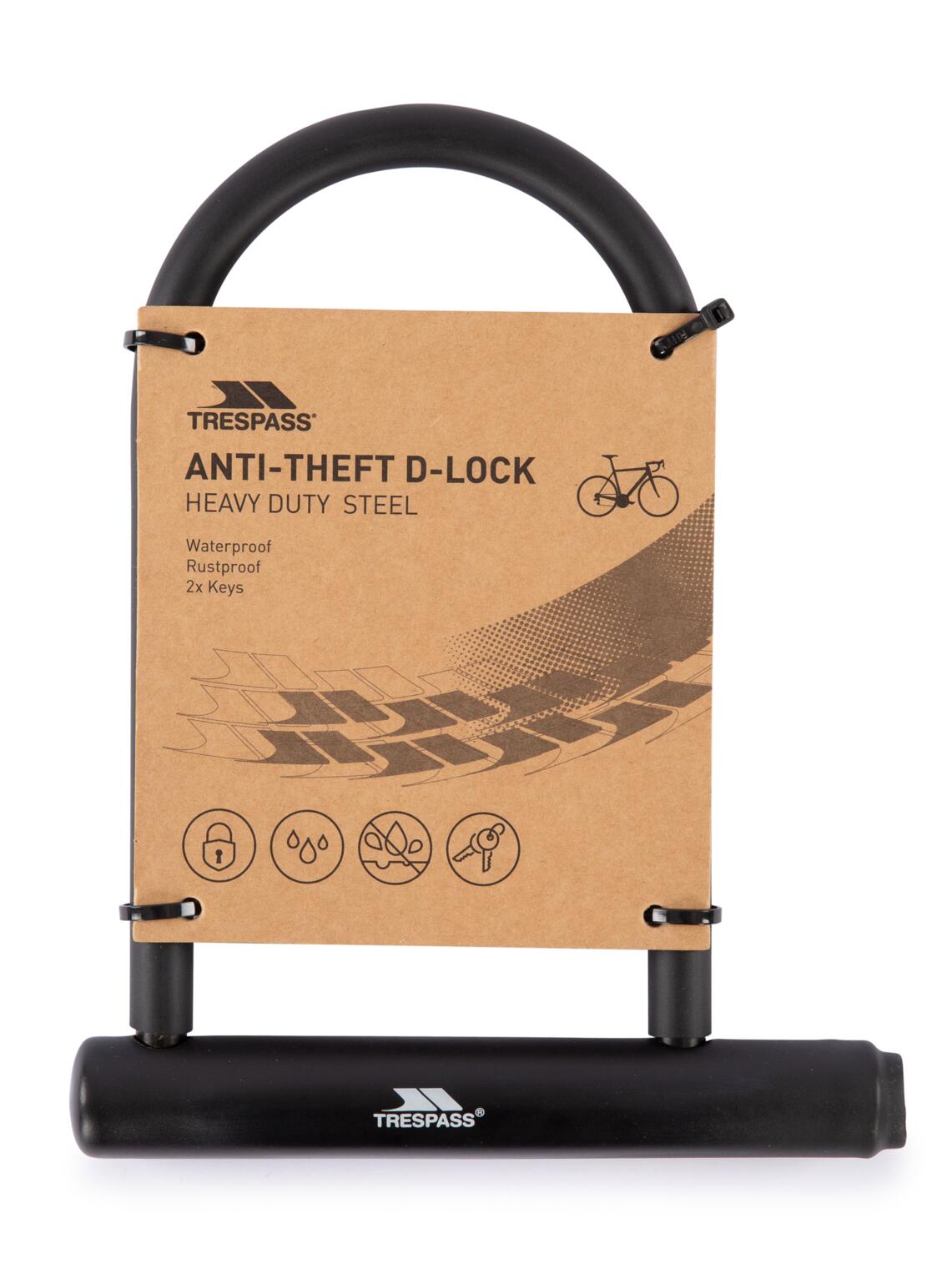 2058 Trespass Locke - Lucchetto a U antifurto nero 2/2