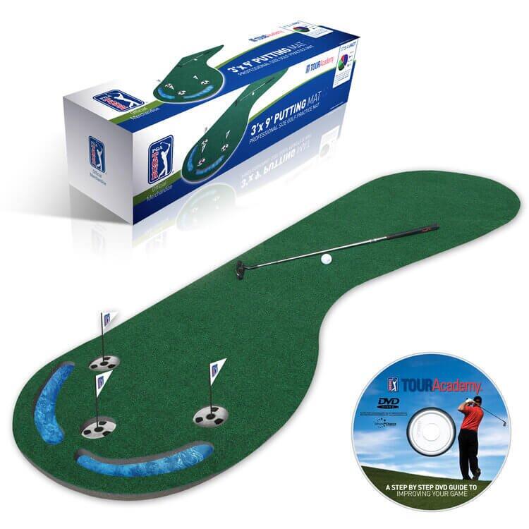 PGA TOUR Three Hole Putting Mat – 3 x 9 Feet 1/5