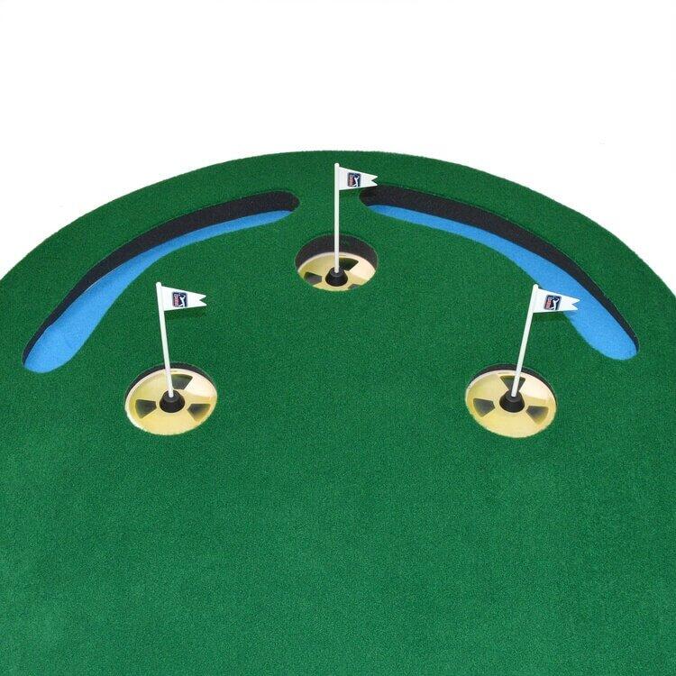 PGA TOUR Three Hole Putting Mat – 3 x 9 Feet 4/5