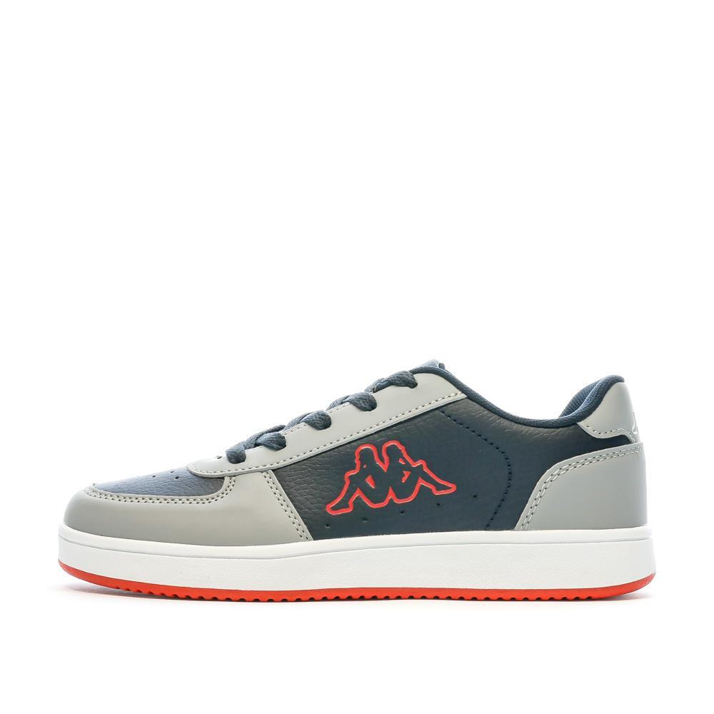 Boys' Kappa Malone Lace Trainers - Navy/Grey