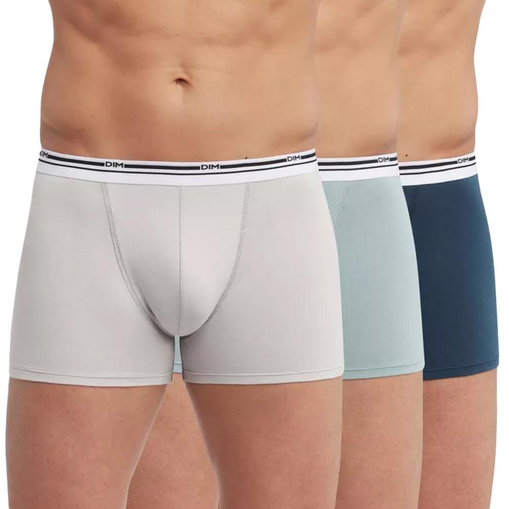 Dim Classic Colours Men's Boxer Shorts - 3 Pack Beige/Blue