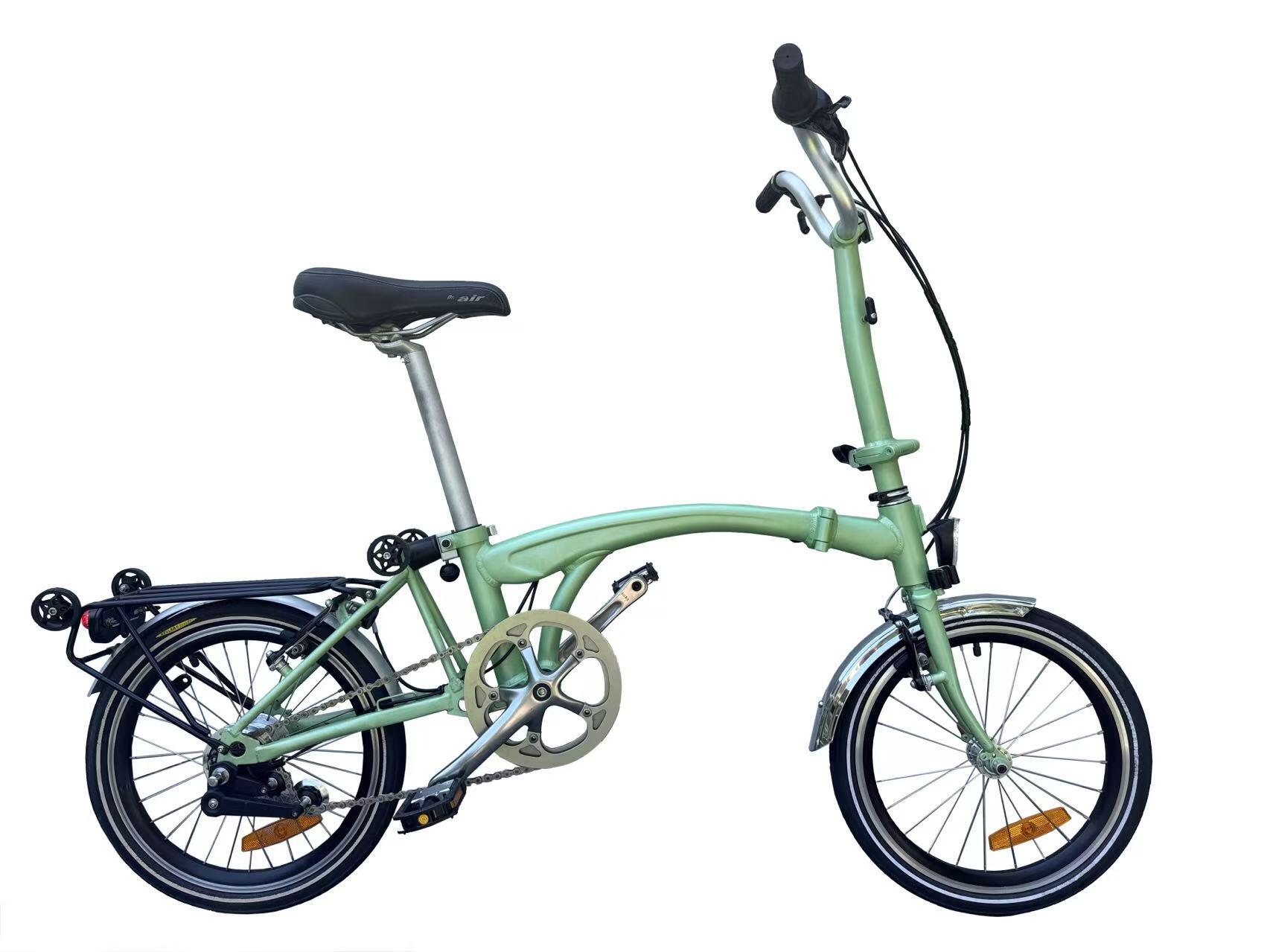 16" Apple Green BPT-Triple-Folding Bike
