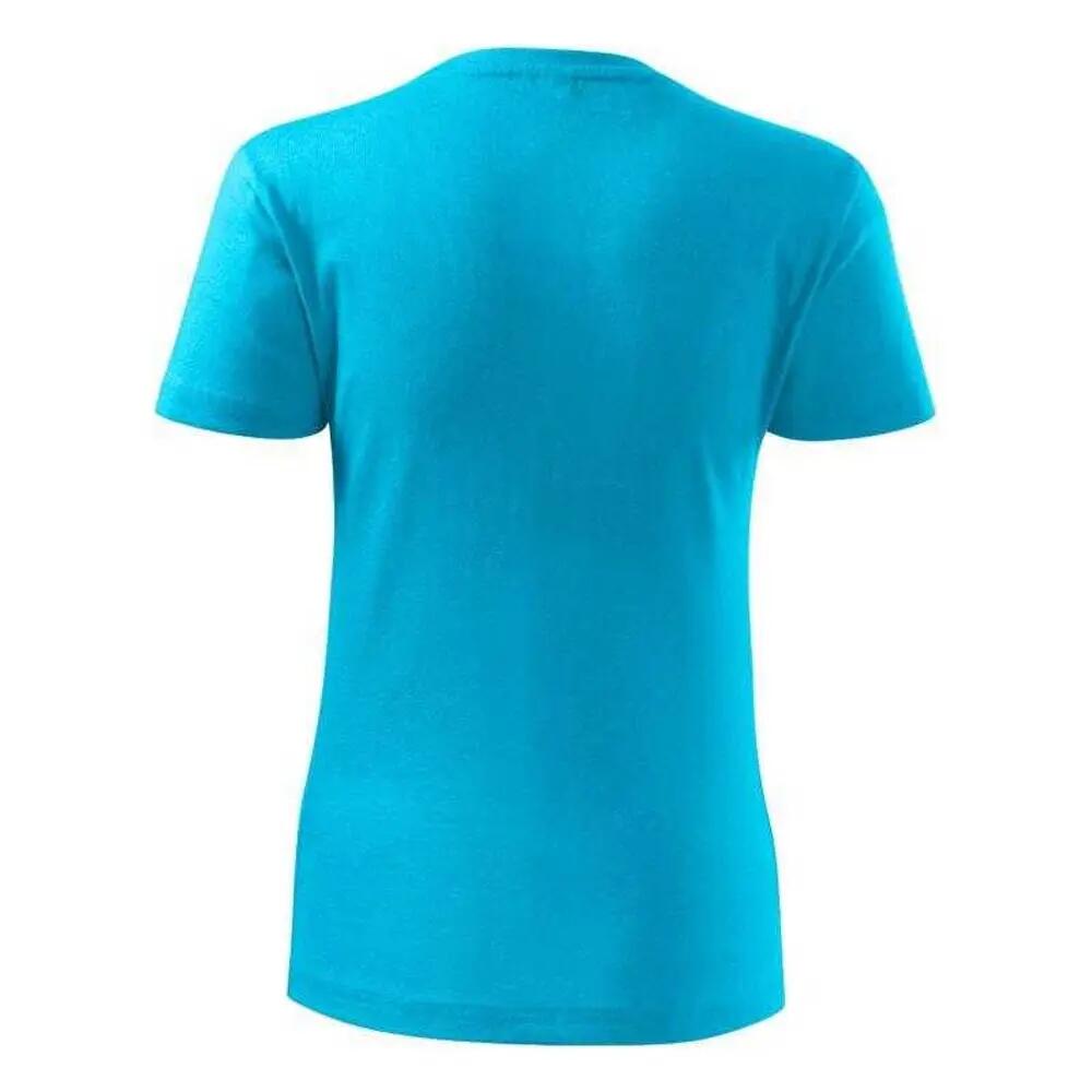 Womens/Ladies Classic New TShirt (Blue) 2/3