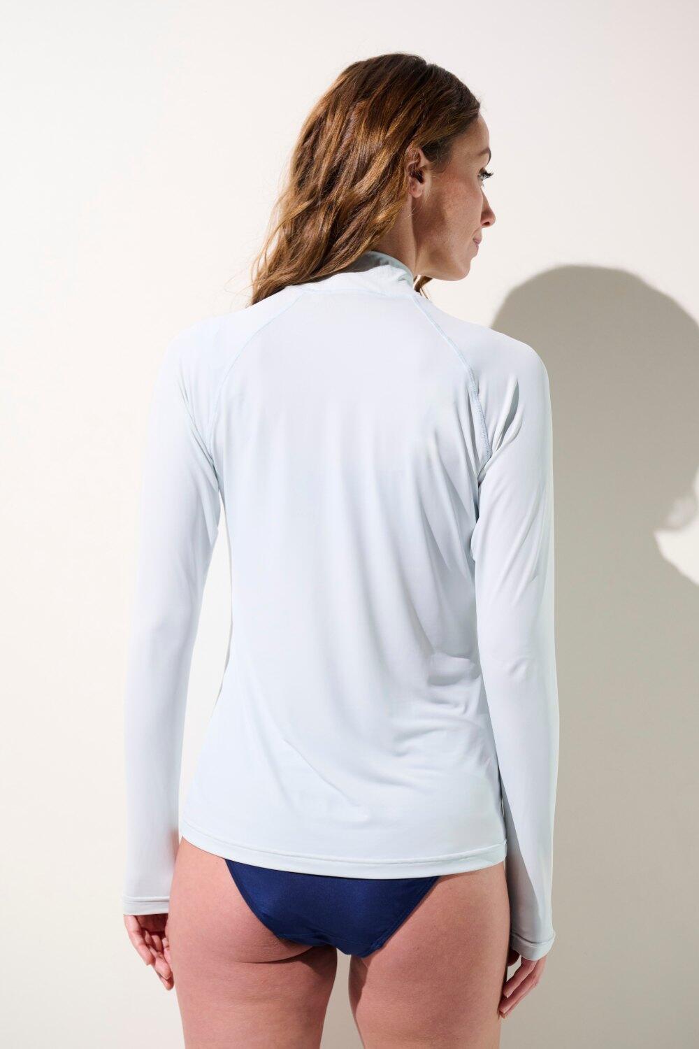 T-shirt de bain anti-UV Femme Bleu clair, Malibu, UPF 50+ 3/6
