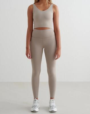 Leggings da Donna Vita Alta Anti-umidità squat proof Sense Tall Grigio Ombra