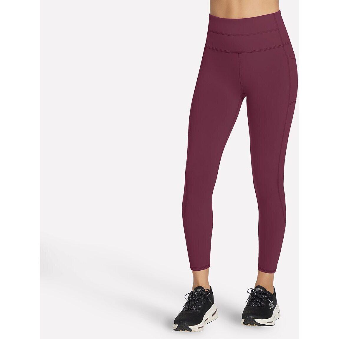 Collants Skechers GO WALK High Waisted 78 Legging, Violet, Femmes 4/4