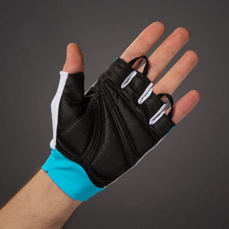 Handschuh Chiba Mistral kurz Gr. S / 7, schwarz/türkis 3/5