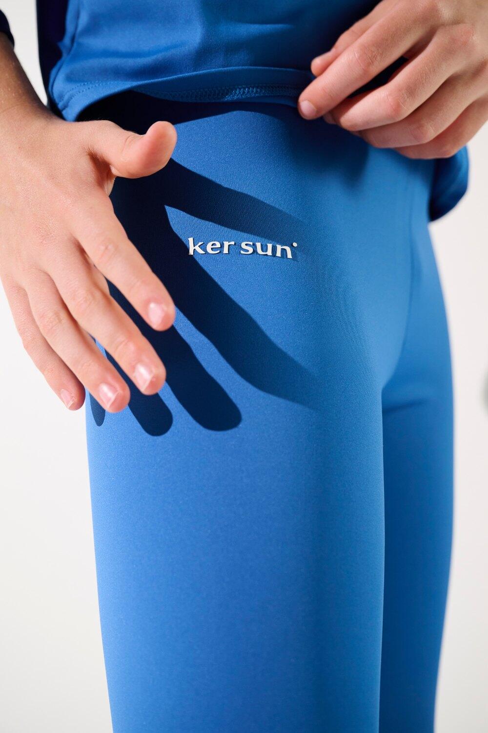 Legging de bain anti-UV Enfant (5-14 ans) Bleu, Fidji, UPF 50+ 4/6