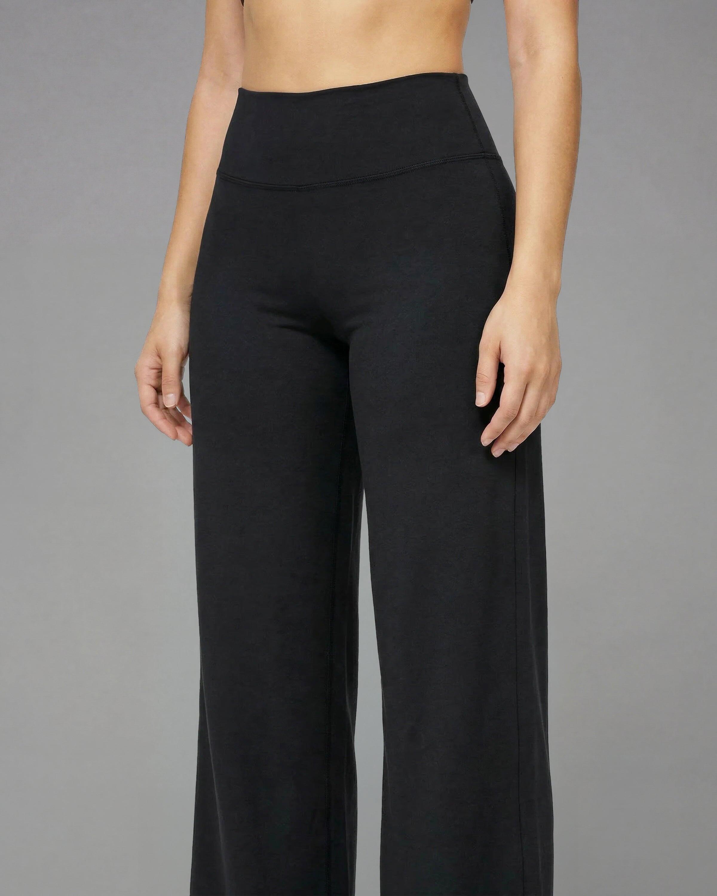 Mallas Leggings Corte Recto Fitness Mujer Talle Alto Softform - Negro 4/4