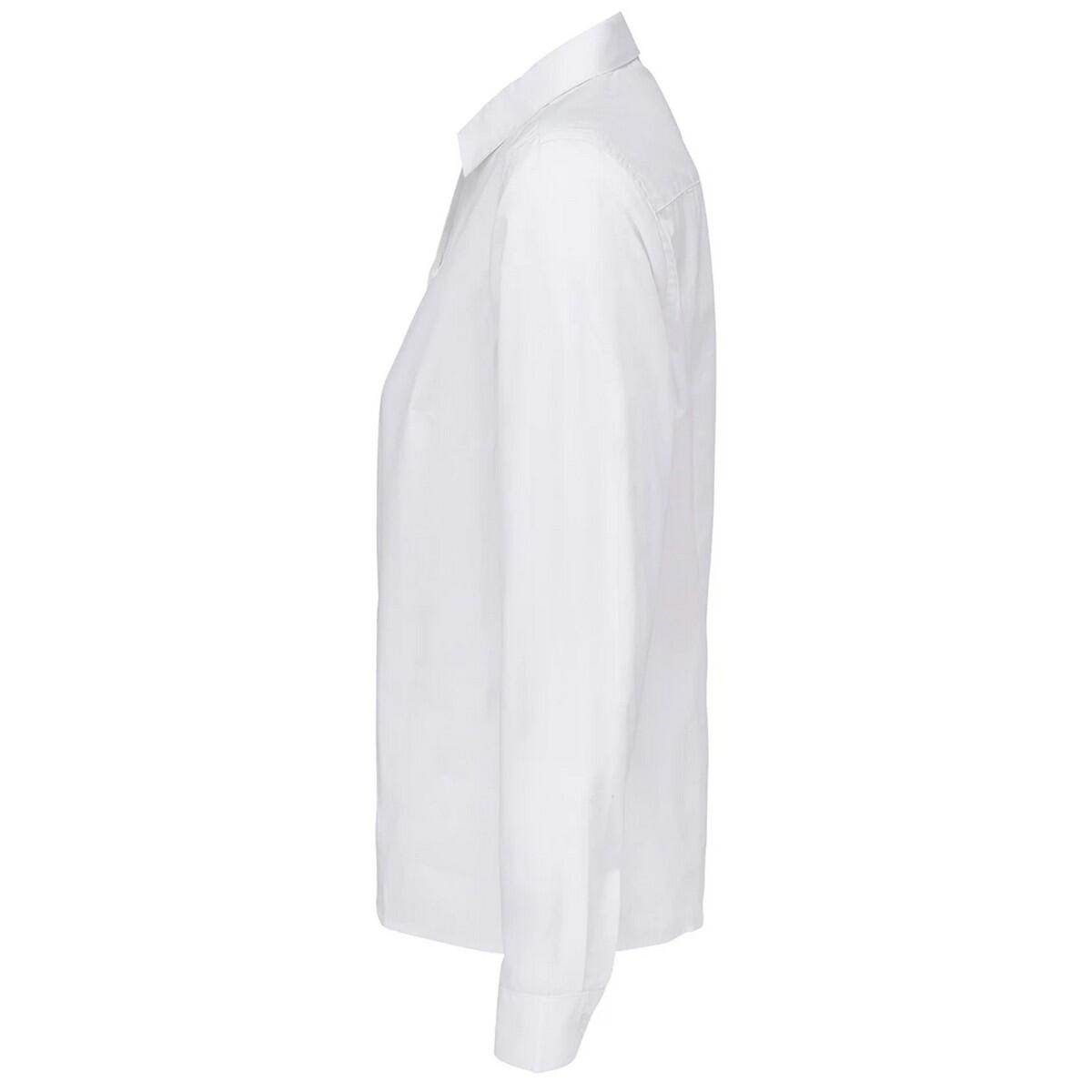 Camicia Popeline Manica Lunga Donna SOLS Bailey Bianco 3/4