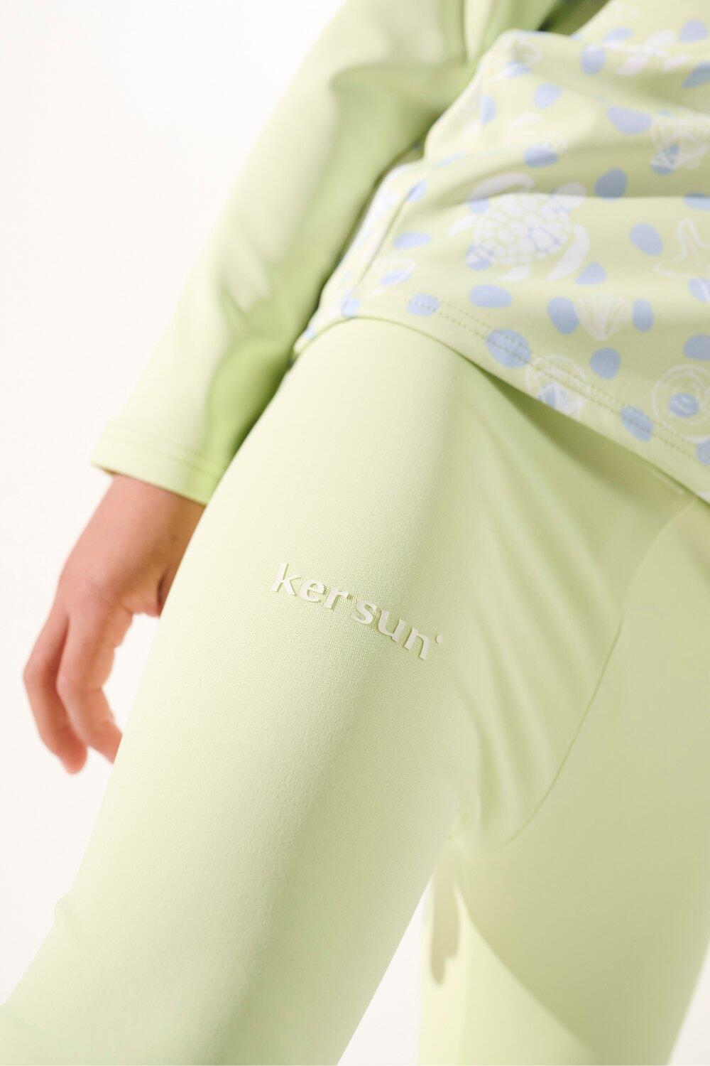 Legging de bain anti-UV Enfant (2-4 ans) Vert, Samoa, UPF 50+ 4/4