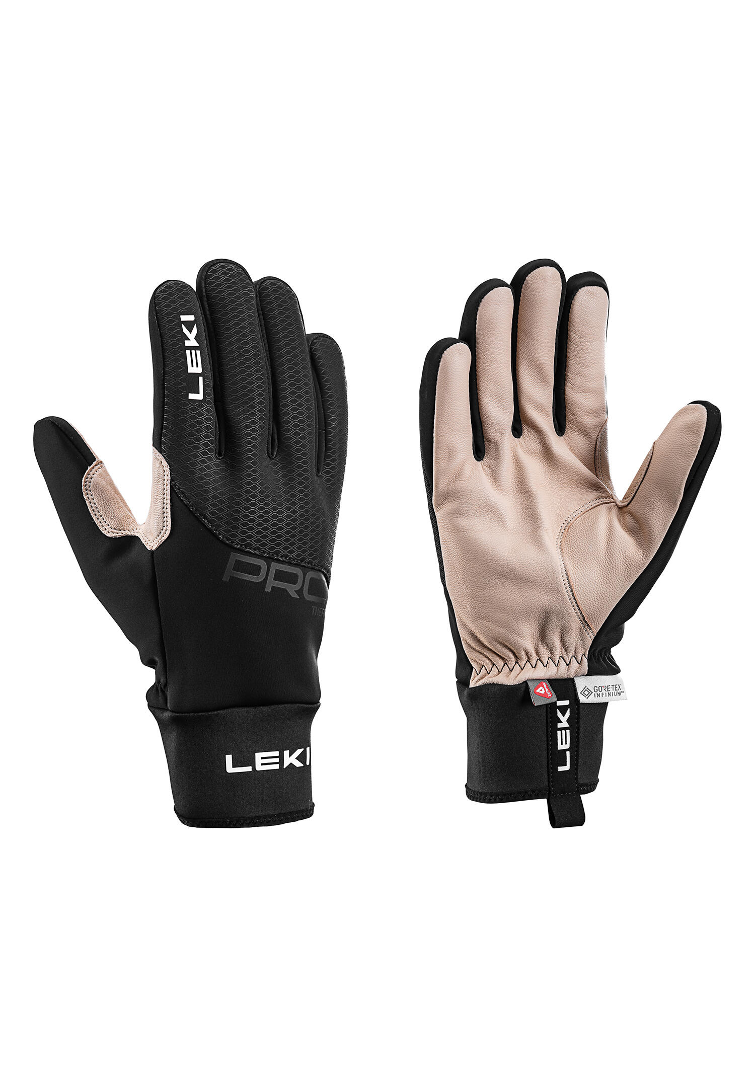 Leki Unisex PRC Premium Plus Handschuhe Langlauf Running black-sand 2/3