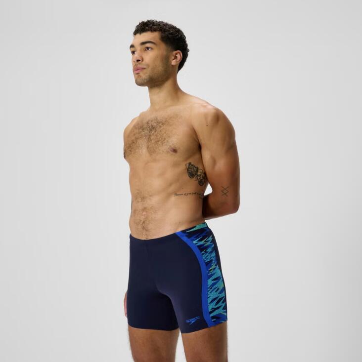 Spodenki kąpielowe Speedo Hyperboom Splice Navy - Mid jammers 3/4