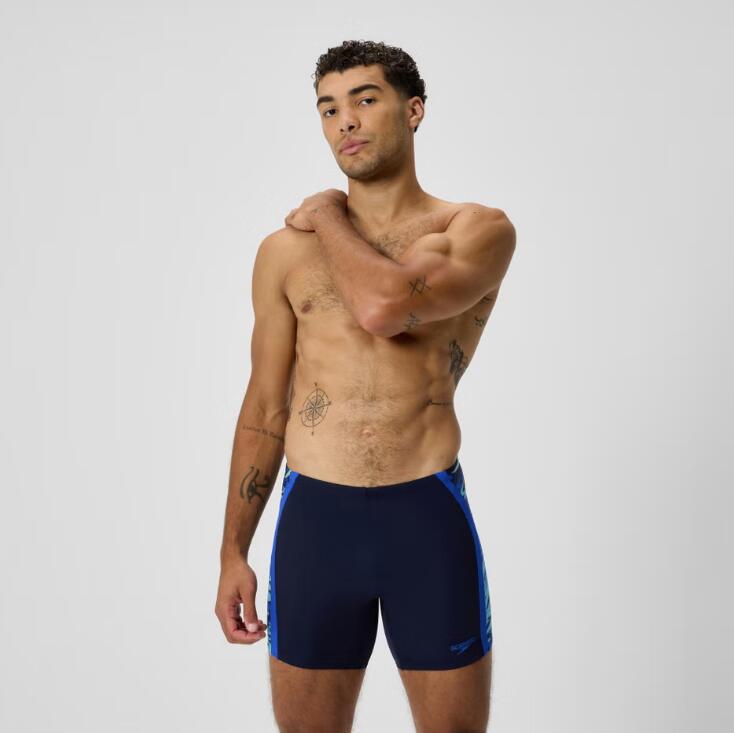 Spodenki kąpielowe Speedo Hyperboom Splice Navy - Mid jammers 2/4
