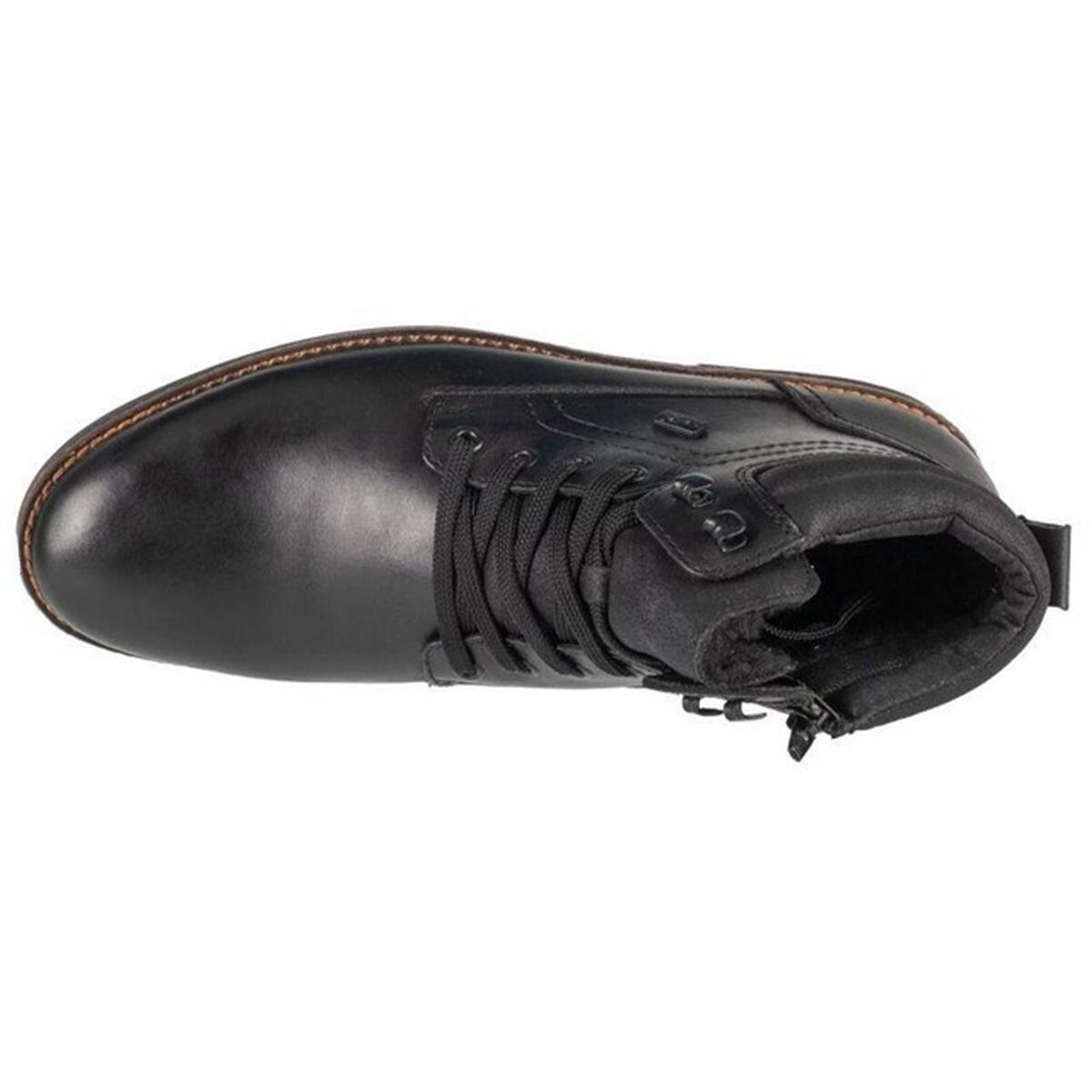 Męskie Skórzane Buty Do Kostki Z Logo 3/4