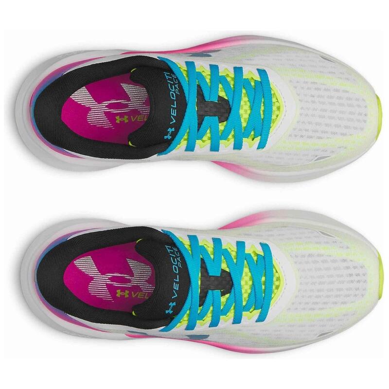 Pantofi de alergare pentru femei Under Armour Velociti Pace alb/negru/royal