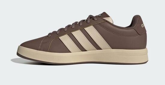 Scarpe uomo adidas grand court base 3.0 - marrone