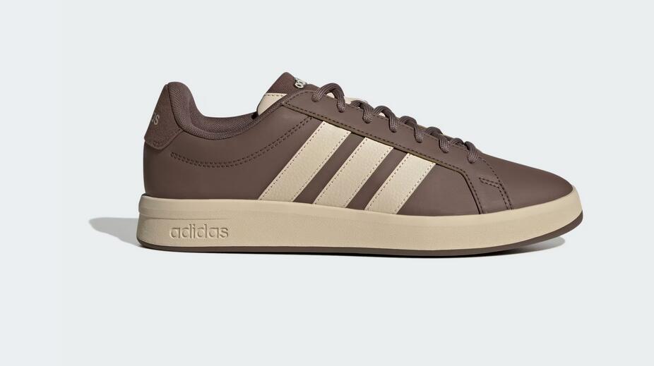 Scarpe uomo adidas grand court base 3.0 - marrone 2/7