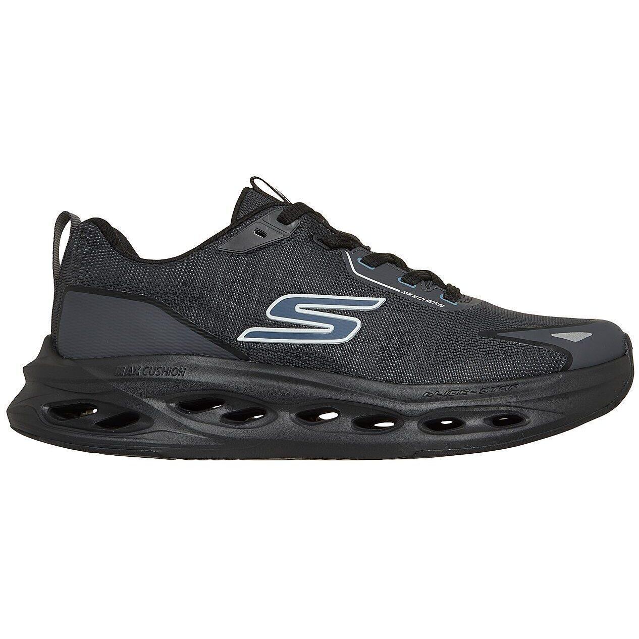 Baskets Skechers Max Cushioning Glide-step - T, Noir, Hommes 3/4