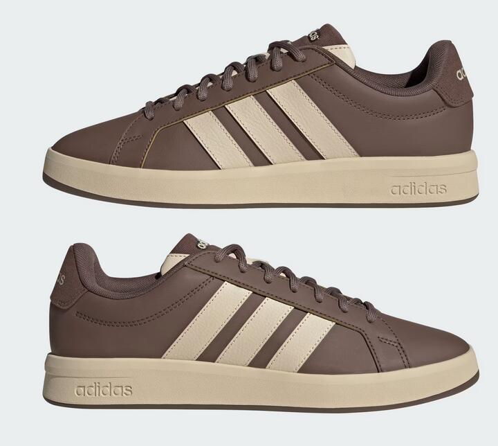 Scarpe uomo adidas grand court base 3.0 - marrone 7/7