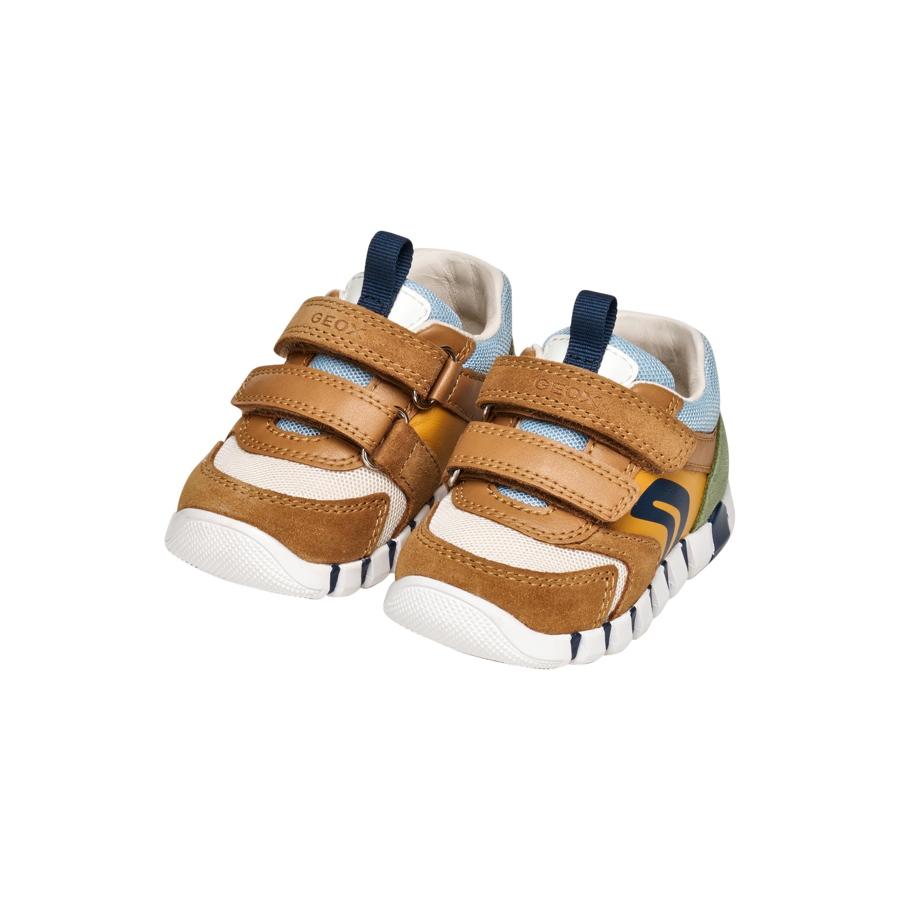 Basket Enfant Cuir Geox Lupidoo B.D Suede Mesh 3/5