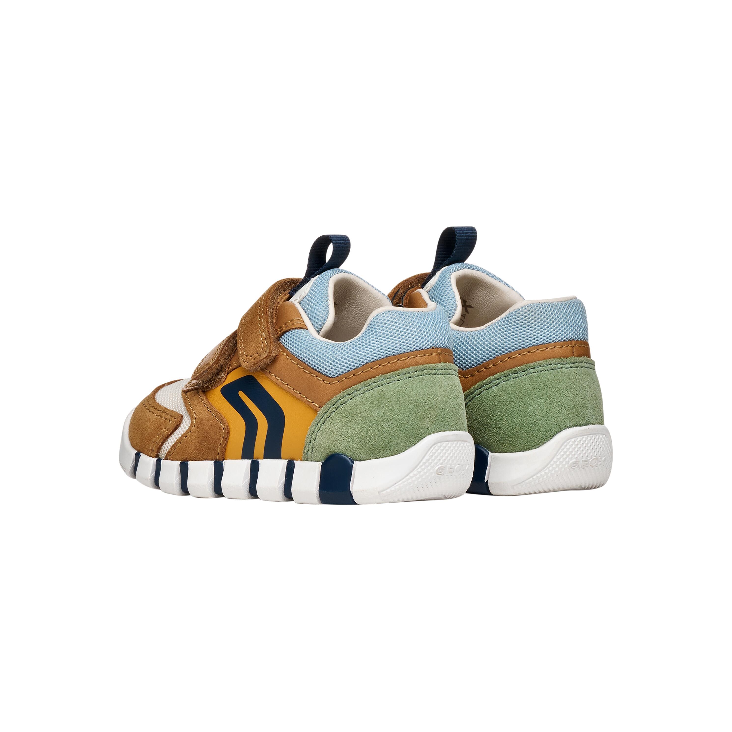Basket Enfant Cuir Geox Lupidoo B.D Suede Mesh 4/5
