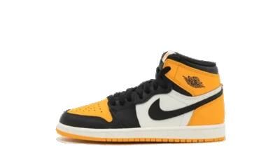 Sportschoenen air jordan 1 retro high og yellow toe enfant (ps)