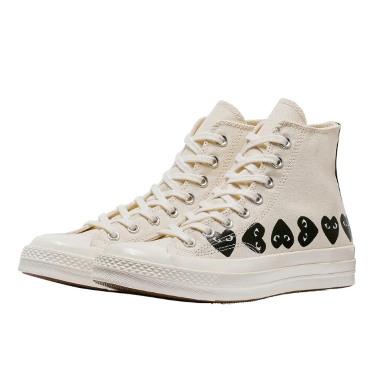 Chaussures Converse  Play Multi Black Heart Chuck Taylor All Star '70 High 2/3