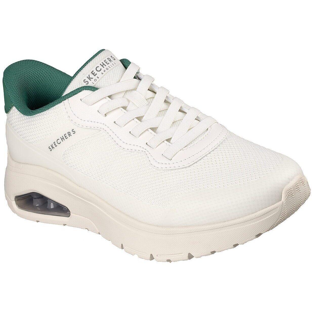 Baskets Skechers Uno Flex - Step N Knit, Blanc, Hommes 1/5