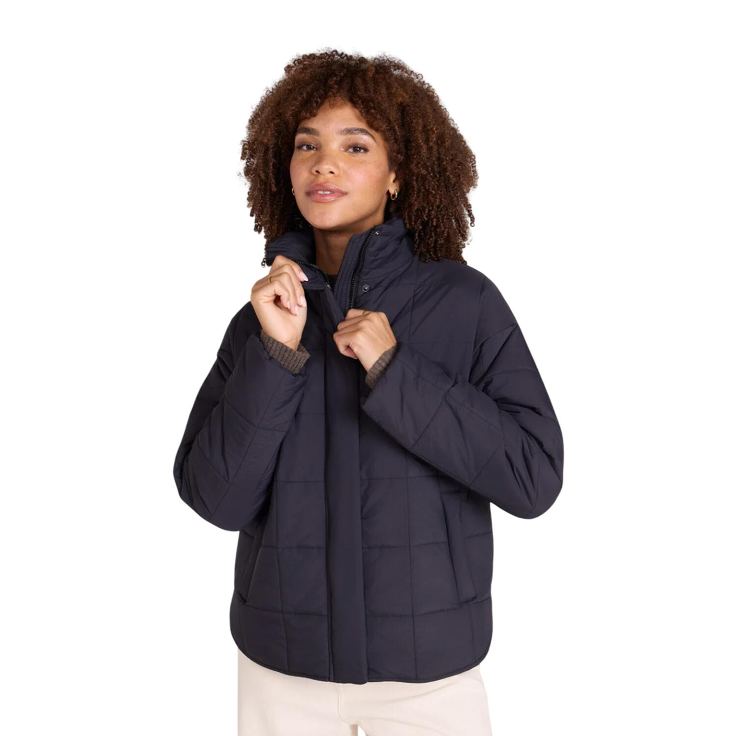 "Nina" Steppjacke für , Gesteppt Damen Schwarz 3/4