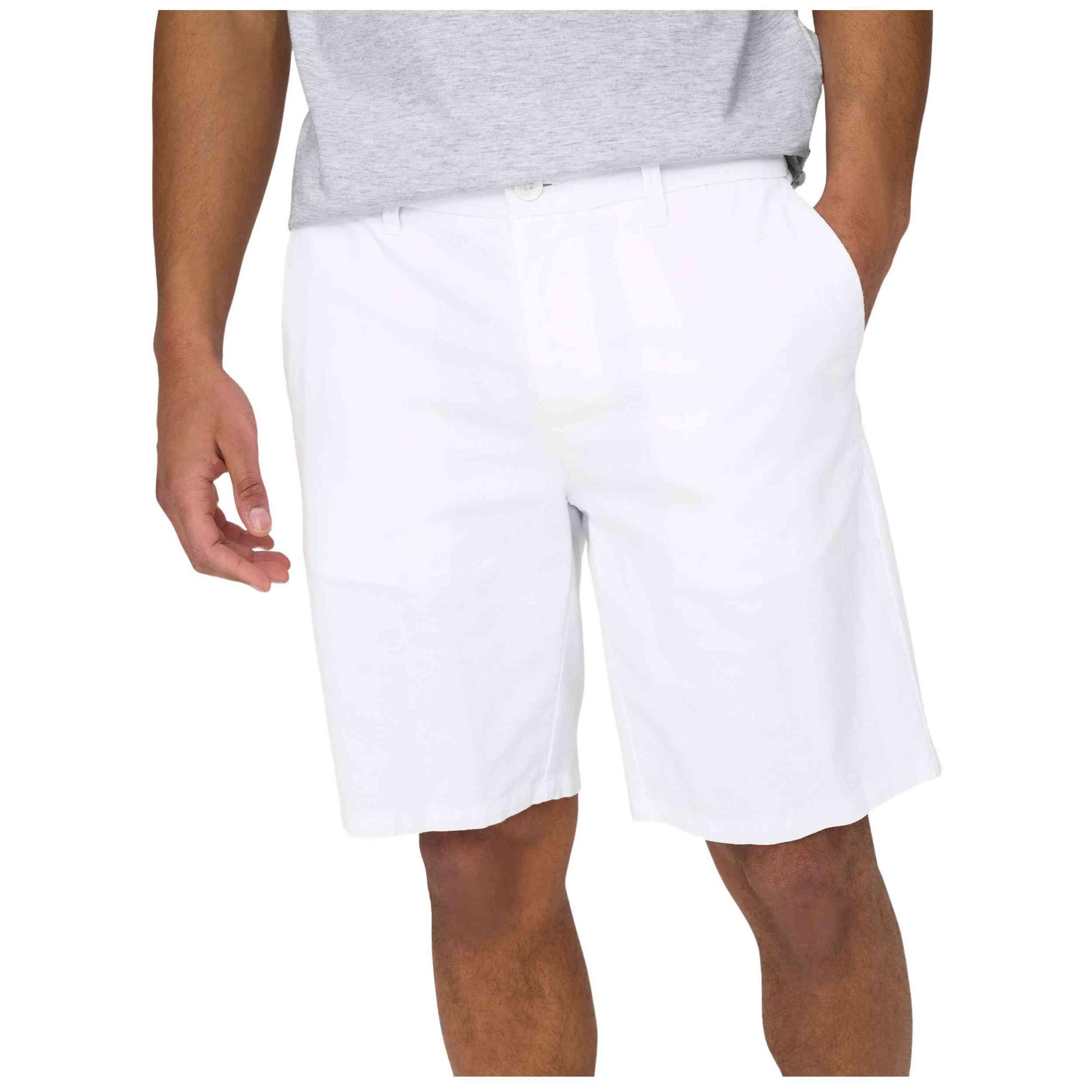 Pantalon corto Only & sons modelo 22024940-WHITE para hombre 3/5