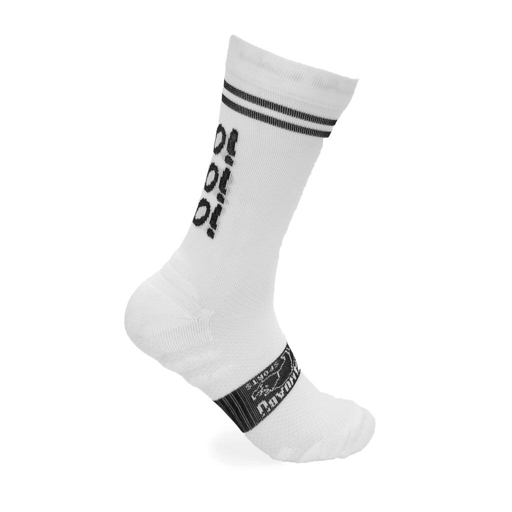 Calcetines Running Unisex GO! GO! GO! Blancos - 1 hilo 3/4