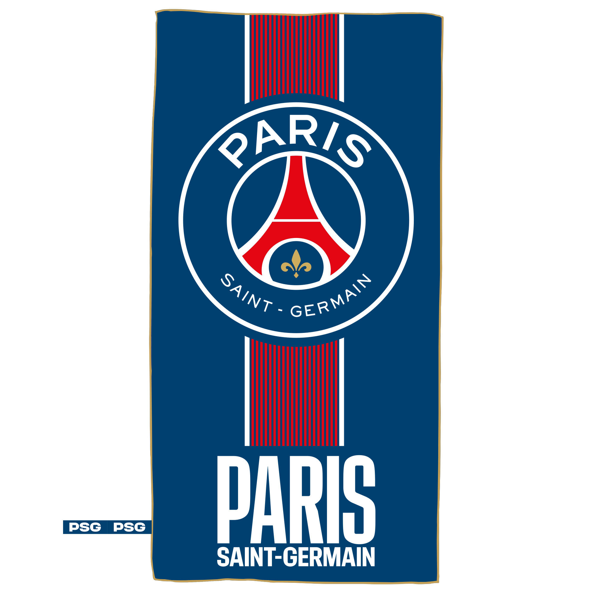 Serviette de bain 70x140 cm microfibre football Paris - Prince 1/3